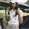 51VSkgSntjL.jpg Funny Golf Shirts for Women Short Sleeve Quick Dry Tennis Shirts Athletic Tops for Yoga Tennis