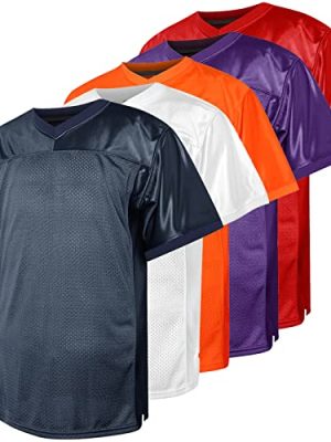 Blank Football Jersey,90s Hip Hop Sports Mesh Practice Plain Football Shirt