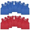 51XAzEGIBtL.jpg Pinnies, 12 Pcs Soccer Pinnies, Mesh Practice Jersey Scrimmage Vest Team Soccer Pennies for Sports Adult/Youth Lightweight