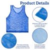 51XaCmHTSL.jpg Blue Pinnies Soccer Pennies - Set of 6 Team Practice Jersey for Child Youth Teen Adult,Pennies for Sports Youth,Nylon Large Mesh