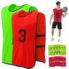 51YsxfnBkuL.jpg 24 Pcs Soccer Practice Vest, Lightweight Numbered Soccer Team Pennies Soccer Lacrosse Training Sport Supplies Scrimmage Vests