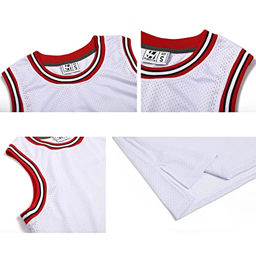 51aD3-h6jOL.jpg Pack of 3 Men's Basketball Jerseys Mesh Athletic Team Sports Uniforms Hip Hop Shirts Tank Tops