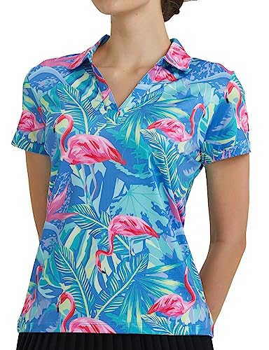 51dFwWIOVL.jpg Womens Golf Shirt - Performance Moisture Wicking Quick-Dry Golf Polo Shirts for Women