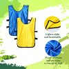 51fmIOwYlaL.jpg 24 Pcs Pinnies Scrimmage Vests and 48 Pieces Iron on Numbers Team Practice Jersey Soccer Basketball Bibs Training Vest Sports