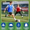 51glmSowiGL.jpg Blue Pinnies Soccer Pennies - Set of 6 Team Practice Jersey for Child Youth Teen Adult,Pennies for Sports Youth,Nylon Large Mesh