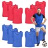 Scrimmage Vests, Team Practice Jersey, Set of 12, Training Pinnies for Basketball Soccer Football