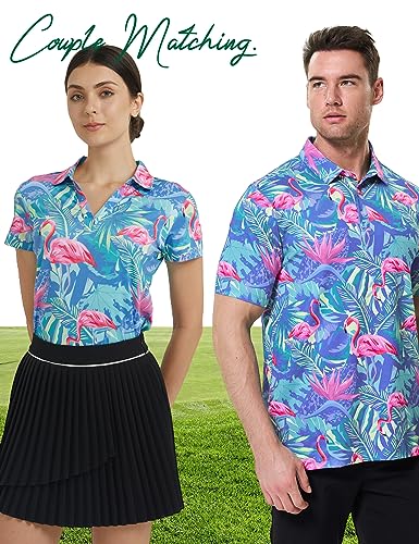 51i34F3-J6L.jpg Womens Golf Shirt - Performance Moisture Wicking Quick-Dry Golf Polo Shirts for Women