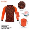 51o1lLI0g-L.jpg Hidden Chest Padding Soccer Goalie Jersey Youth & Adult. Long Sleeves Elbow Padded Goalkeeper Shirt for Boys & Girls