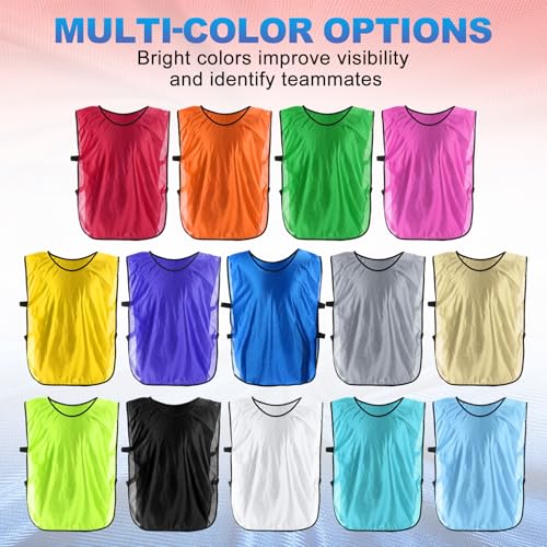 Training Vest Soccer Sports Team Practice Jersey for Youth Teen Basketball Football