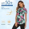 Women's Long Sleeve Golf Tennis Polo Shirts UPF50+ Half Zip Dry Fit Workout Tops Athletic Shirt