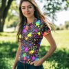 Womens Golf Shirt Short Sleeve Funny Golf Shirts for Woman Tennis Outfit