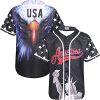 51rOUhuxbOL.jpg Adult American Flag Patriotic Baseball Jerseys Style Shirts for Men USA Eagle Outfits