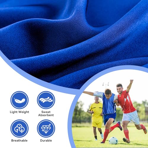 51vUHwHmhL.jpg 6 Pack Basketball Jersey, Polyester Soccer Training Vest Water Absorption Scrimmage Team Vests for Adult Kids