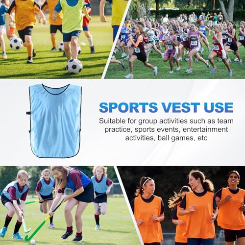 Training Vest Soccer Sports Team Practice Jersey for Youth Teen Basketball Football