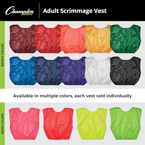 51zZHvlORL.jpg unisex-adult Mesh Practice Scrimmage Vest Regular and Numbered (Youth and Adult) - Pack of 12