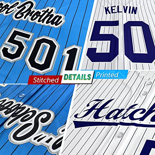 612InECfgGL.jpg Custom Men Women Youth Baseball Jersey Pinstripe Hip Hop Shirts Personalized Stitched Name Number