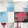 Classic Blank Baseball Jersey Shirt for Men Women Two-Tone Casual Short Sleeves Button Down Hip Hop Uniform