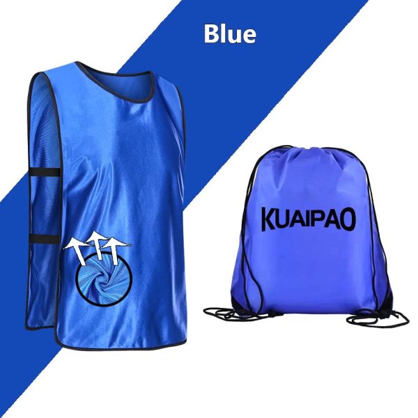 61hsSDlUQkL.jpg 12 Pieces Soccer Pinnies Scrimmage Vest Team Practice Jerseys Sports Pinnies With Free Carry Bag