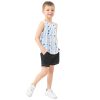 315k3zay52L.jpg Blue Stripes Baseball Boy Athletic Tank Tops Sleeveless Toddler Vest Kids Muscle Shirts for Beach Travel Sports 3T