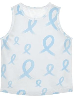 Blue Prostate Awareness Ribbon Boys Tshirts Tank Tops Sleeveless Toddler Vest Athletic Tops for Running Beach Swim 3T