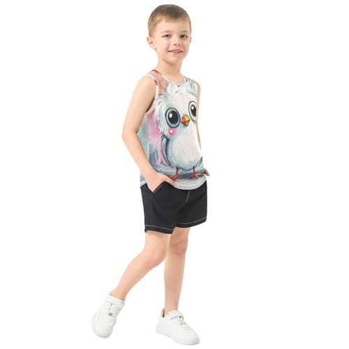 31FSvU5ALL.jpg Cartoon Cute Bird Tank Tops for Boys Sleeveless Toddler Vest Toddler Tank Undershirt for Beach Swim Work Out 3T