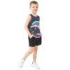 31ZALEvSXL.jpg Cute Dolphin Children Athletic Tank Top Sleeveless Toddler Vest Kids Shirt for Gym Swim Beach Outdoor 3T