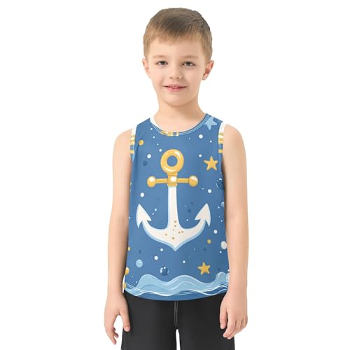 31ZIaVJsLZL.jpg Cartoon Stars Ships Tank Tops for Boys Sleeveless Casual Vest Tees Toddler Boys Undershirts for Work Out 3T