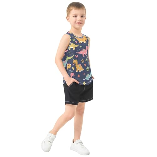 31e81ZjCVNL.jpg Cute Funny Dinosaurs Boys Athletic Tank Top Sleeveless Vest Tees Boys Workout Shirts for Travel Volleyball 3T