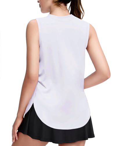 31md9LP0mL.jpg Girls Athletic Tank Tops High-Low Hem Loose Fit Summer Top Kids Sleeveless Sport Shirts 5-14 Years