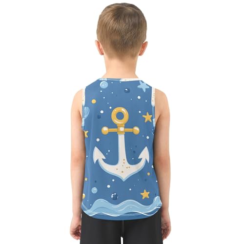 31pYr-o7KjL.jpg Cartoon Stars Ships Tank Tops for Boys Sleeveless Casual Vest Tees Toddler Boys Undershirts for Work Out 3T