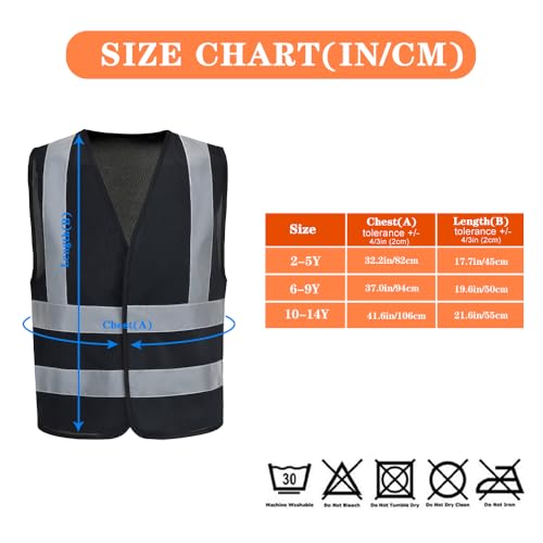 412C4rD9eaL.jpg Kids High visibility viz vest hi vis viz reflective safety vests