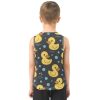 413NUXNhDaL.jpg Yellow Rubber Duck Dark Boys Tank Top Sleeveless Casual Vest Tees Kids Shirt for Soccer Teenis Exercise Beach 3T