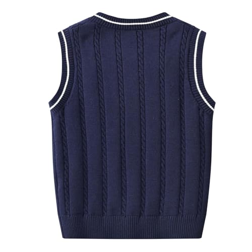 416vIF0nhDL.jpg Girls Boys Kids Knit Sweater Vest Casual Loose Sleeveless V-Neck Pullover Preppy Knitted Sweater Vest Fall Winter Tops