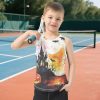 41AtJIEDEML.jpg Halloween Bats Pumpkin Boys Athletic Tank Tops Sleeveless Summer Vest Teoddler Boy Shirts for Surfing Vacation Swim 3T