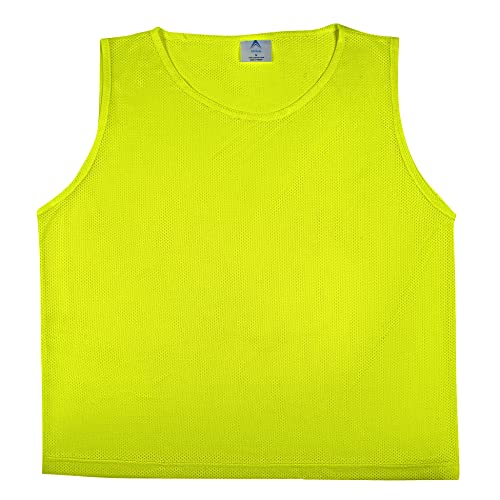 12 pcs Duramesh Pinnies/Scrimmage Vest - Kids Youth and Adult Pinnies, Numbered Penny Jerseys for Soccer