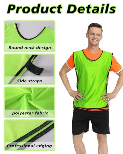 41LqeWaSomL.jpg Custom Pinnies Youth Team Sports Kids Personalized Vests for Basketball Practice Jerseys,Add Logo/Text/Number