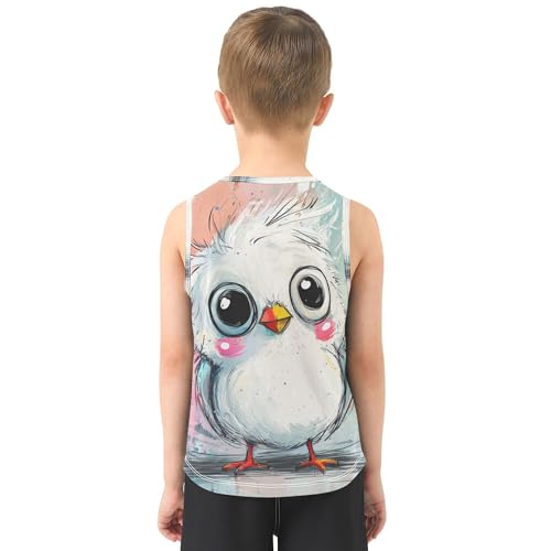 41TzdCLPA0L.jpg Cartoon Cute Bird Tank Tops for Boys Sleeveless Toddler Vest Toddler Tank Undershirt for Beach Swim Work Out 3T