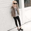41VGKB3fSwL.jpg Little Girls Solid Faux-Fur Villus Fleece Vest Jacket Winter Stylish Thick Warm Waistcoat 1-6 Years