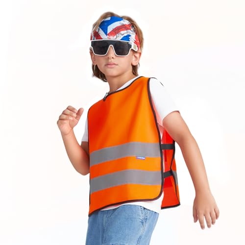 41Vyz0x5-uL.jpg kids High Vis Reflective construction Safety vest