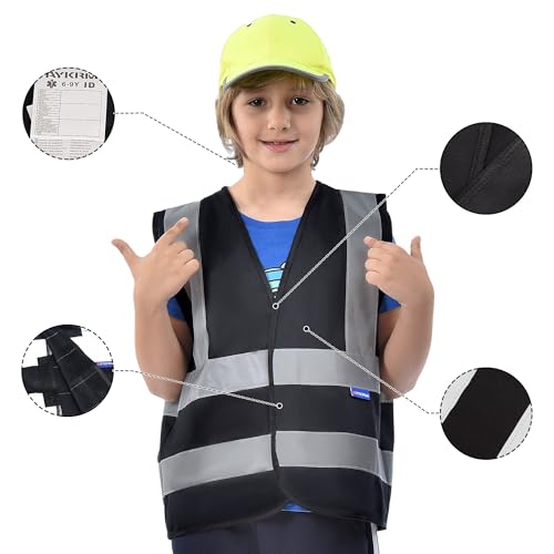 41ZFfFwa9OL.jpg Kids High visibility viz vest hi vis viz reflective safety vests