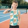 41a8Q1JVq1L.jpg Cartoon Albatross Face Green Boys Tshirts Tank Tops Sleeveless Vest Tees Beach Casual Clothes for Gym Swim Beach 3T