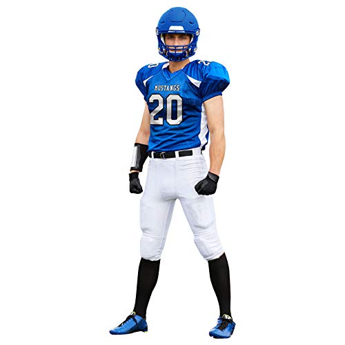 41dTriLw2aL.jpg Boys' Huddle Stretch Polyester Dazzle Youth Football Game Jersey