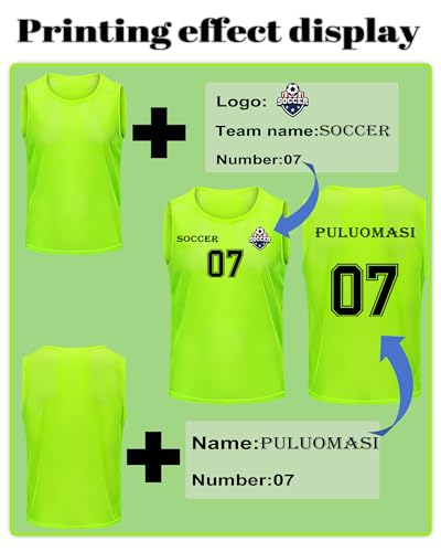41fKYracVL.jpg 1/6/12/24/48 PCS Custom Pinnies Youth Team Sports Kids Personalized Vest in Basketball Jerseys,Add Logo/Name/Number