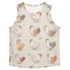 41ke281QXXL.jpg Cartoon Cute Chicken Beige Boys Tank Top Sleeveless Summer Vest Tee Kids Casual Stylish Shirt for Beach Travel 3T