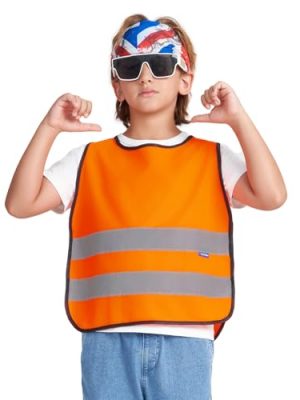 kids High Vis Reflective construction Safety vest