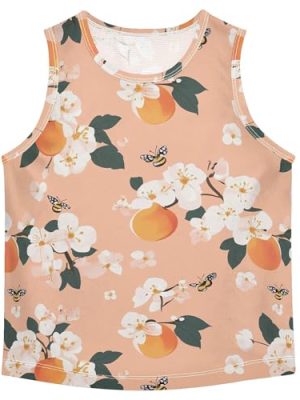 Cute Serviceberry Fruit Peach Boys Tank Tops Sleeveless Casual Vest Tees Active Shirts for Outdoor Beach Work Out 3T