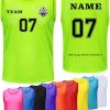 41u0yAA5xUL.jpg 1/6/12/24/48 PCS Custom Pinnies Youth Team Sports Kids Personalized Vest in Basketball Jerseys,Add Logo/Name/Number