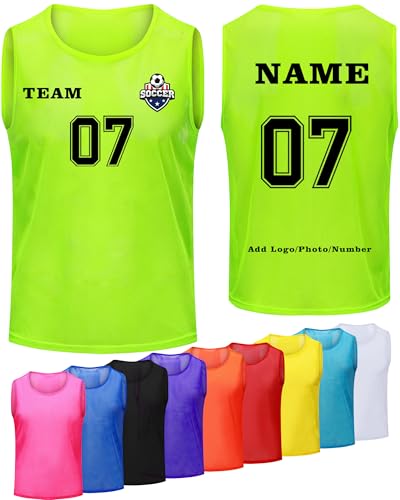 41u0yAA5xUL.jpg 1/6/12/24/48 PCS Custom Pinnies Youth Team Sports Kids Personalized Vest in Basketball Jerseys,Add Logo/Name/Number