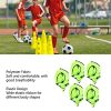 513Ns4BhDL.jpg 5 Pcs Training Vest Universial Round Neck Soccer Pennies 22x13.7 Inch Fabric Basketball Athletic Pinnies Football Bibs for Kids,