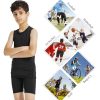 514RdPIxBuL.jpg Boys Compression Tank Tops Athletic Sleeveless Shirt Youth Quick Dry Undershirt Workout Baselayer Football T Shirts
